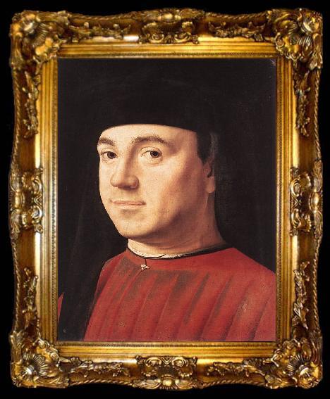 framed  Antonello da Messina Portrait of a Man  kjjjkj, ta009-2